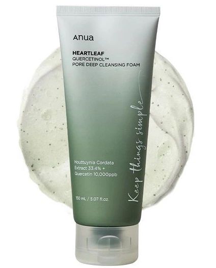 ANUA - Mousse nettoyante en profondeur Heartleaf Quercetinol Pore - 150ml